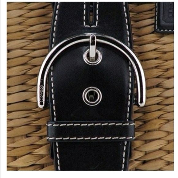 Coach Butterfly Straw Tote Bag - Picture 2 of 3