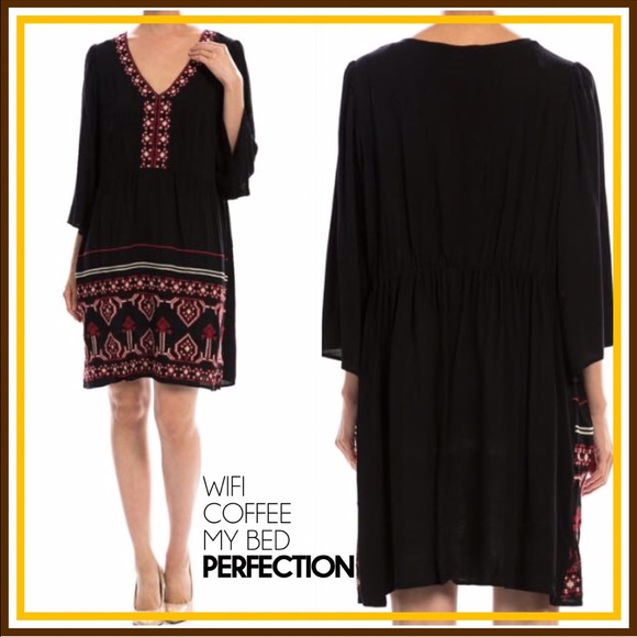 💥HP 5/22💥EMBROIDERED YOKE DETAIL DRESS - Picture 2 of 2
