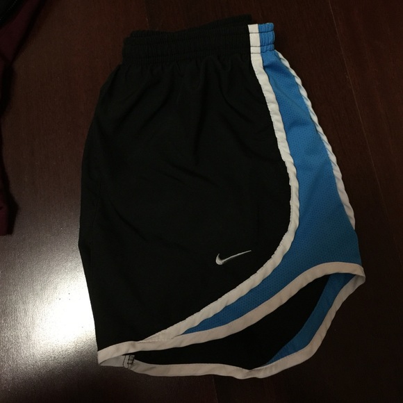 Nike Black & Sky Blue Tempo Shorts