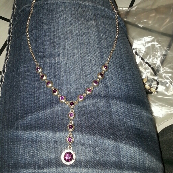 Purple formal necklace
