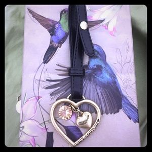 Authentic juicy couture heart pendant purse  charm