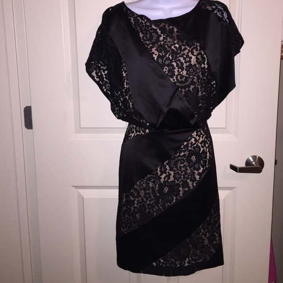 Jessica Simpson black lace cocktail dress