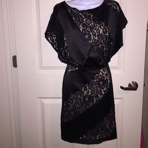 Jessica Simpson black lace cocktail dress