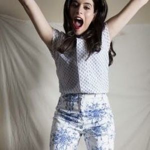 Vintage '40's-'50's Inspired Geo Print Top