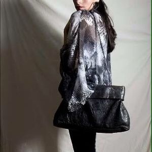 'Express,' Snake Skin Sheer Boho Chic Top