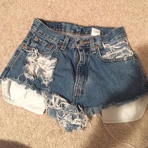 Levi's high waisted shorts