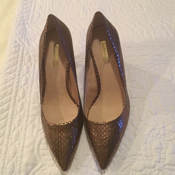 louise et cie snakeskin shoes