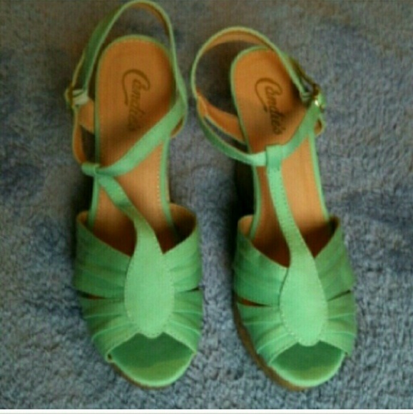 🔴Brand New sea foam GREEN wedges - Picture 4 of 4