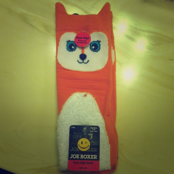 Fox knee-high socks