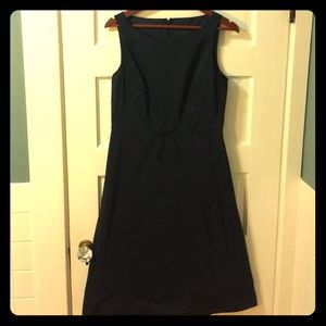 J.Crew size 10 T navy silk faille dress