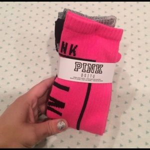 PINK tall socks