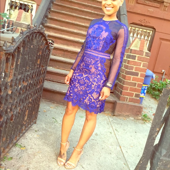 Lace sheer dress