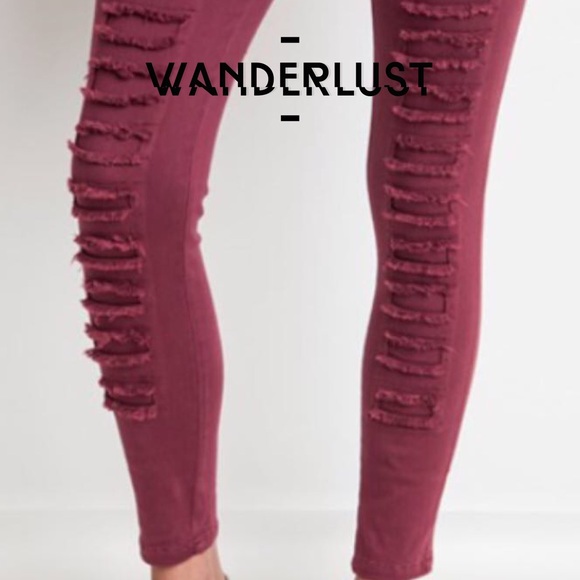 🌺HP 9/16🌺DISTRESSED JEGGINGS IN 3 COLORS! - Picture 2 of 4