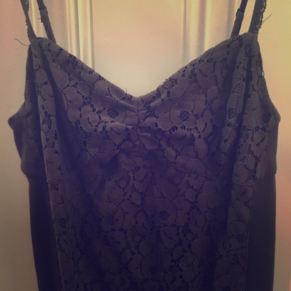 Gray lacy dress