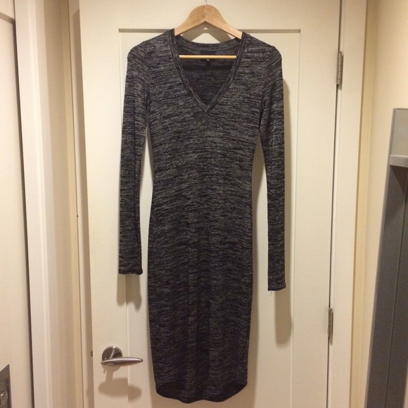 Wilfred Free Lisiere Dress in Heather Black - NWOT