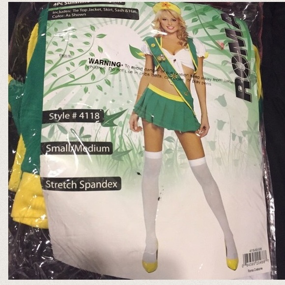 sexy school girl girl scout halloween costume s m