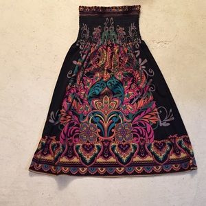 Strapless halter dress