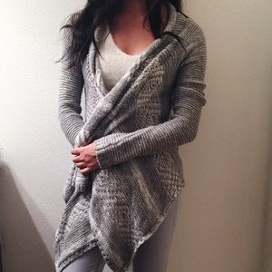 Heather Grey Wrap Cardigan