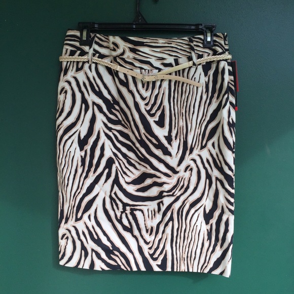 Zebra  Print Skirt
