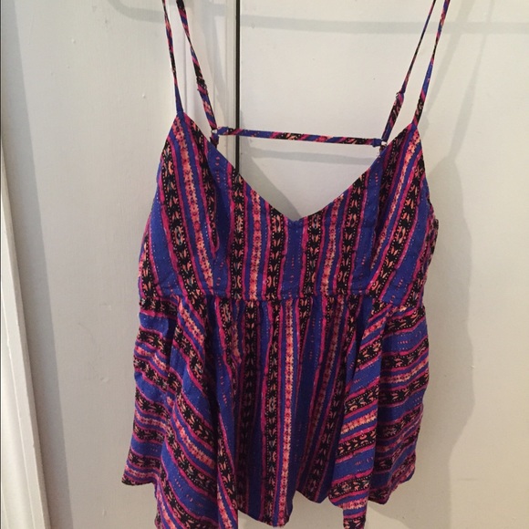 Bright cute low back tank