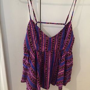 Bright cute low back tank