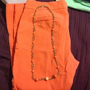 Coral beaded necklace
