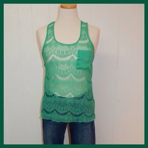 Sheer Green Tank