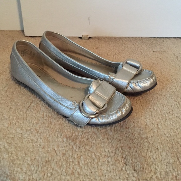 Silver loafers