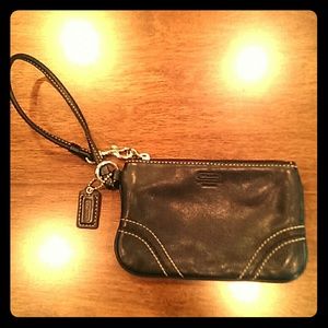 Black Coach wristlet