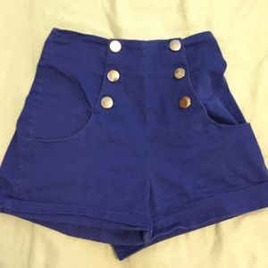 High waisted shorts