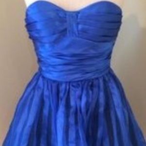 Royal blue Betsy Johnson organza cocktail dress