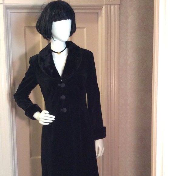 JS Collections velvet coat
