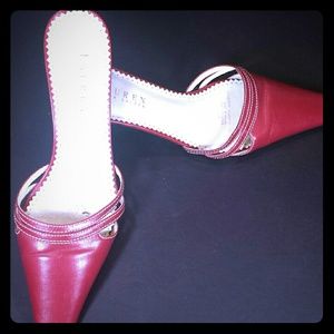 Lauren Ralph Lauren Pointed Toe High Heel Mules