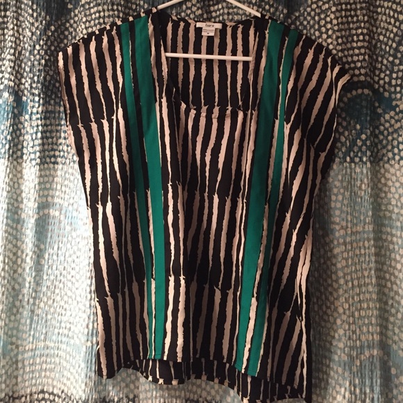 Bar III top - sz medium zebra print