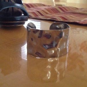 Textured Hammered cuff bracelet