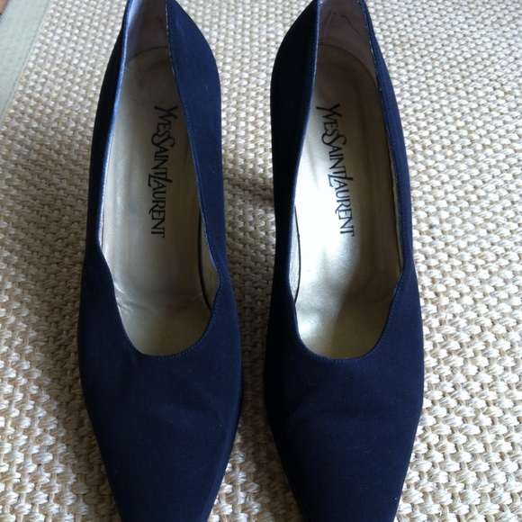 Yves Saint Laurent vintage silk heels