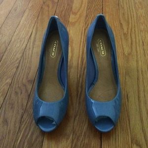 Coach peep toe shoes - size 6