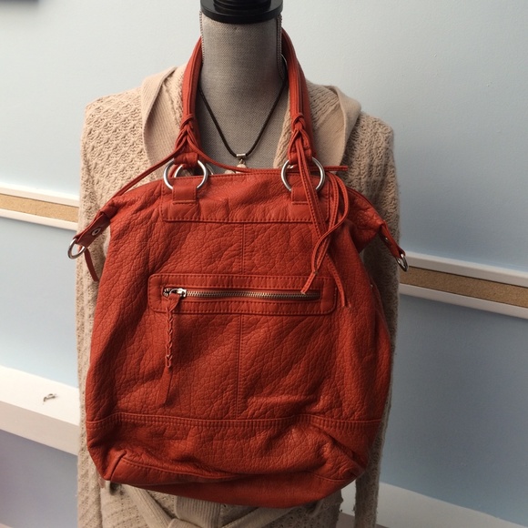 Burnt orange handbag