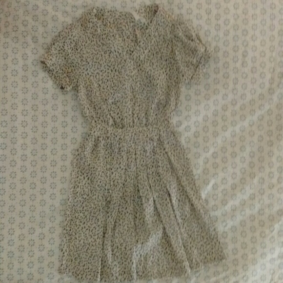 Urban Outfitters cream Reformed open back dress