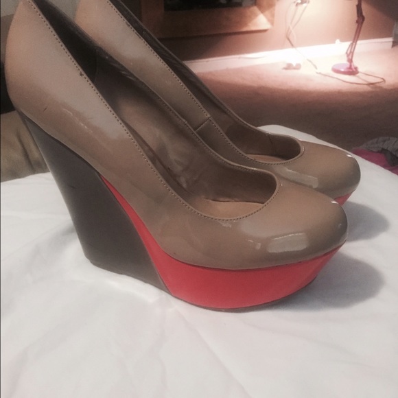 High wedge shoes