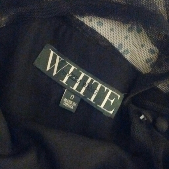 White by Vera Wang bobbin net dress in ebony - Picture 4 of 4