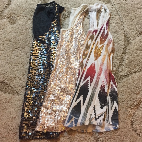 Express Tops - Express Sequin Tank Bundle