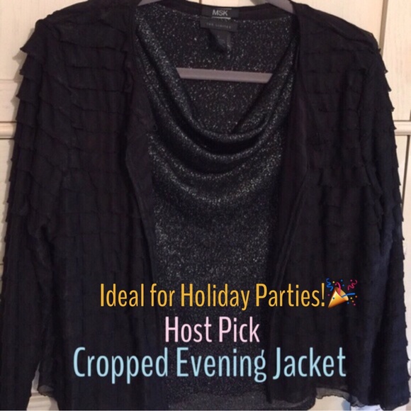🎄Cropped Evening Jacket - Picture 1 of 4