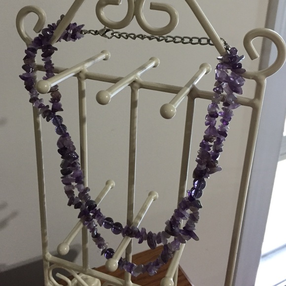 Jewelry - Amethyst chip bead necklace
