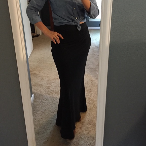 Express silky maxi skirt