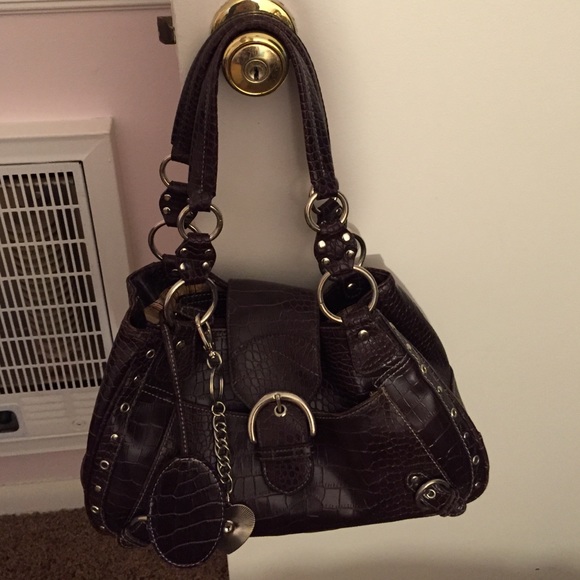 Nine West Brown Crocodile Bag