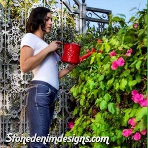 Stone Denim Designs Orchid A w/ Green Zebra Jasper