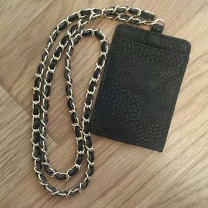 Gold chained lanyard