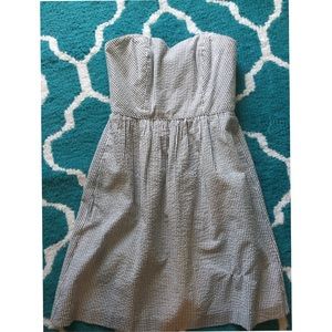 Striped sear sucker dress