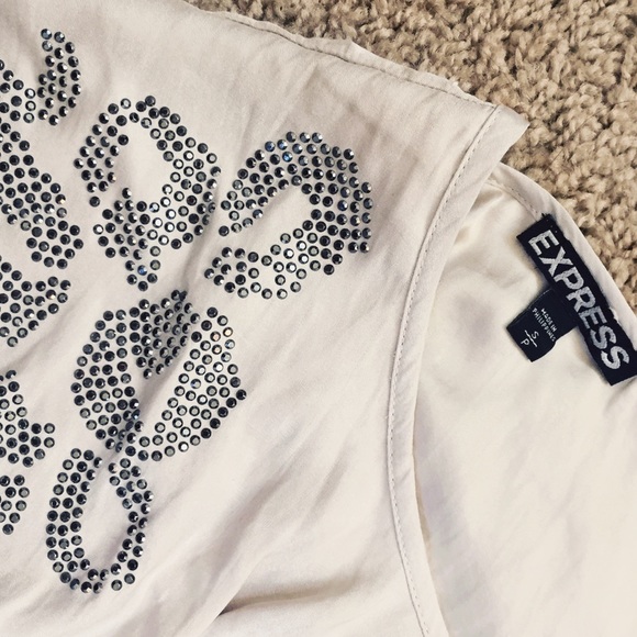 [SOLD] Express Silky Flowy Dress - Picture 2 of 2